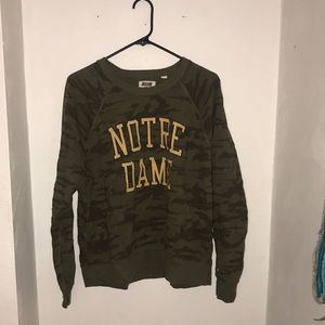 Notre Dame Camo Crewneck